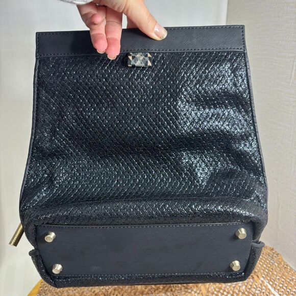 Henry Charles Michele Black | Large Deluxe Cosmetic Clutch | Retail $166 - Picture 8 of 14